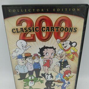 200 Classic Cartoons Collector's Edition 4 DVD Set - 2008 - Popeye, 3 Stooges